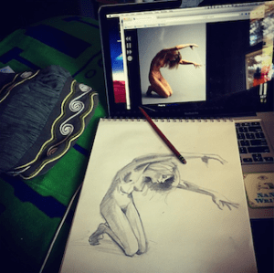 I'm trying to work on my art more.